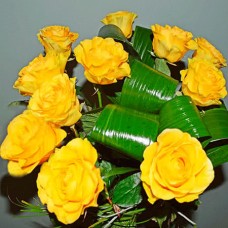 Букет из 11 желтых роз 