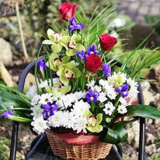 Большая корзина цветов "Серенада"